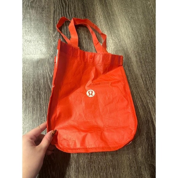lululemon athletica Handbags - Lululemon Red‎ Reusable Shopping Bag Tote